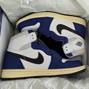 Nike Air Jordan 1 Retro High OG GS Size 6.5Y White Black Neutral Grey